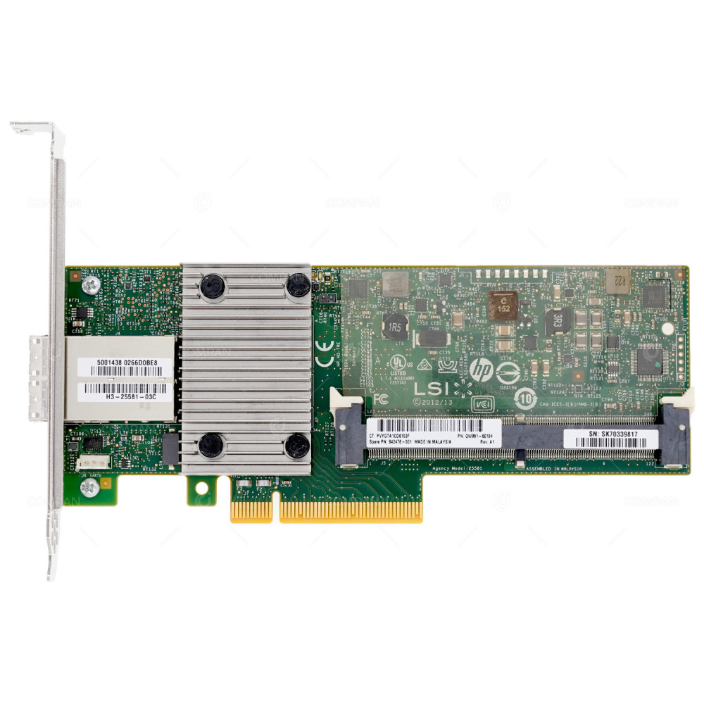 842476-001 HP 8PORT P1228 12GB 8E RAID CONTROLLER PCIE X8 G9 QW991-60104